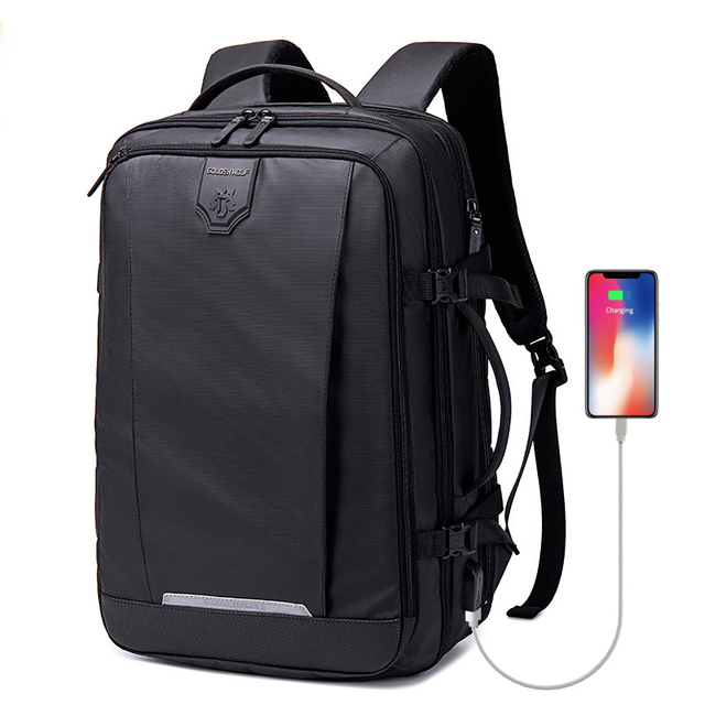 Plecak Golden Wolf na laptopa 15,6 - 16,4&quot; GB00447 z USB - Kolor: czarny