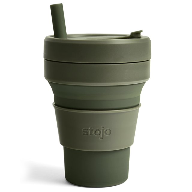 Kubek składany Stojo Biggie 470ml - Kolor: Moss / wojskowa zieleń