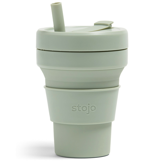 Kubek składany Stojo Biggie 470ml - Kolor: Sage / Szałwia