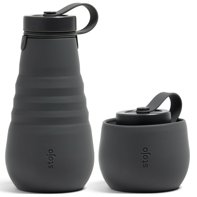 Butelka składana Stojo 590ml - Kolor: Carbon / antracyt