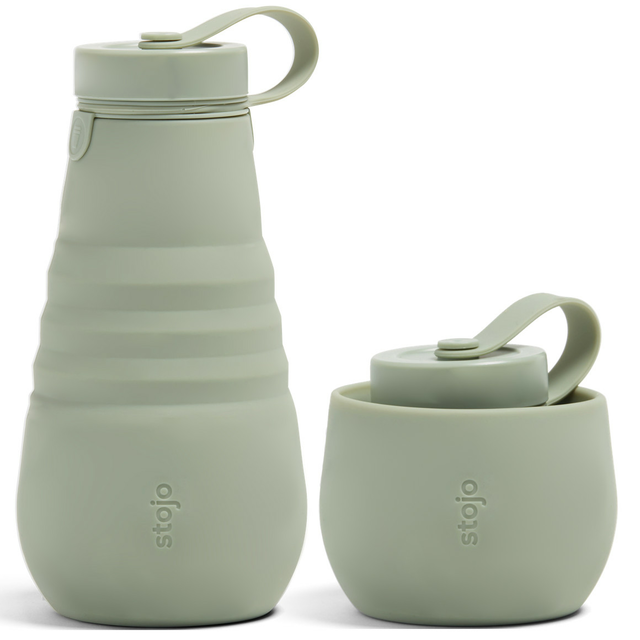 Butelka składana Stojo 590ml - Kolor: Sage / Szałwia