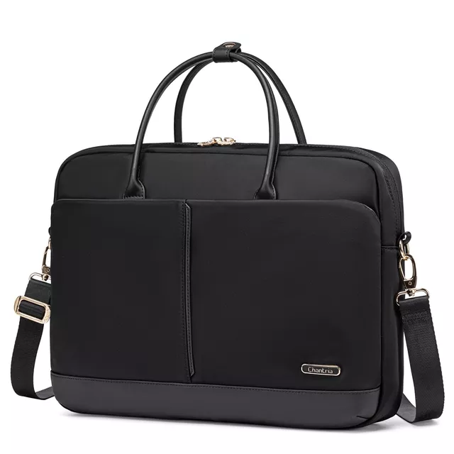 Torba damski Chantria CB00772 na laptopa 15,6 - 16,4&quot; z paskiem - Kolor: czarny