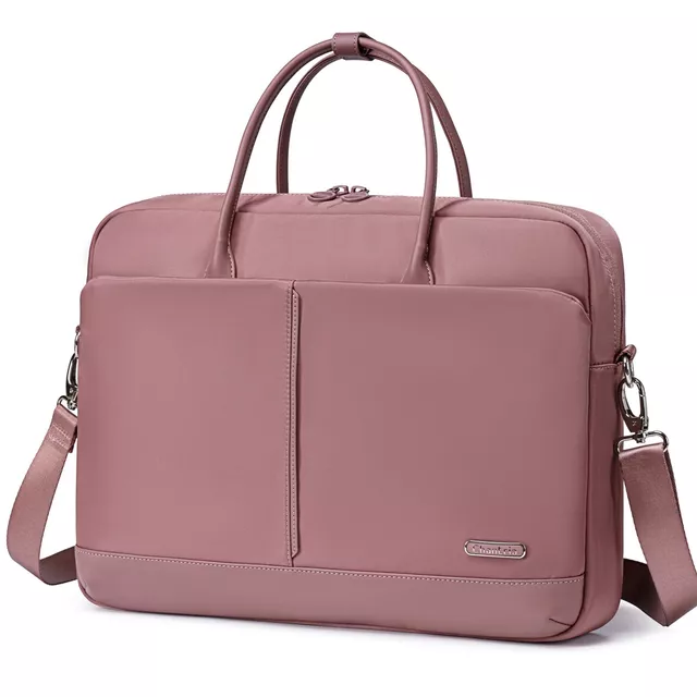 Torba damski Chantria CB00772 na laptopa 15,6 - 16,4&quot; z paskiem - Kolor: mauve
