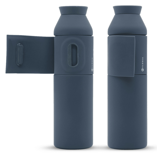Termos / butelka Closca Wave 600ml opaska z zapięciem - Kolor: Abyss