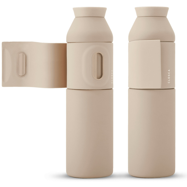 Termos / butelka Closca Wave 600ml opaska z zapięciem - Kolor: Sahara