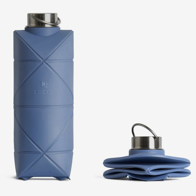 Butelka składana Difold Origami 750ml - Kolor: stalowoniebieski