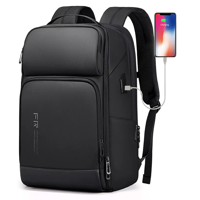 Plecak FRN na laptopa 15,6&quot; FRN8289 z USB bagaż podręczny - Kolor: czarny