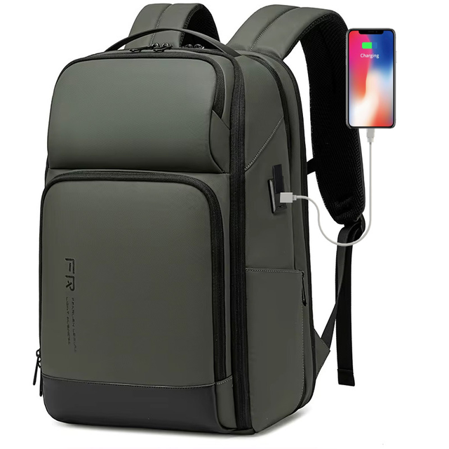 Plecak FRN na laptopa 15,6&quot; FRN8289 z USB bagaż podręczny - Kolor: zielony