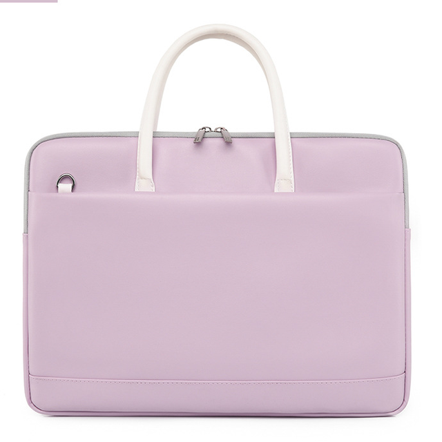 Etui/torba JQ Greta na laptopa 15,6&quot; eco skóra z paskiem - Kolor: wrzosowy