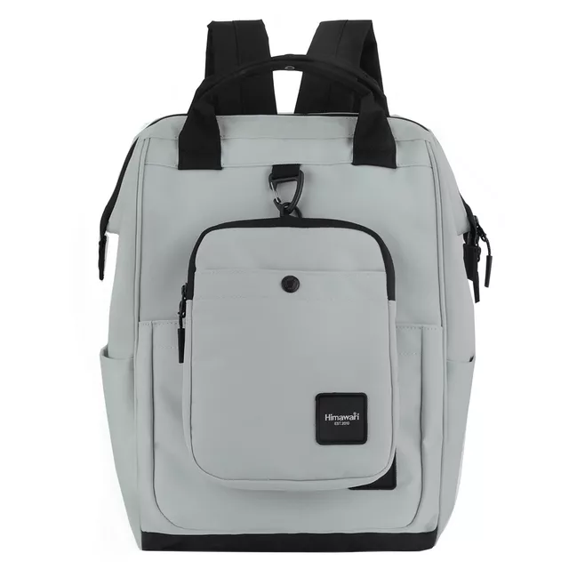 Plecak Himawari 0403 na laptopa 15&quot; + torebka - Kolor: 07. szary