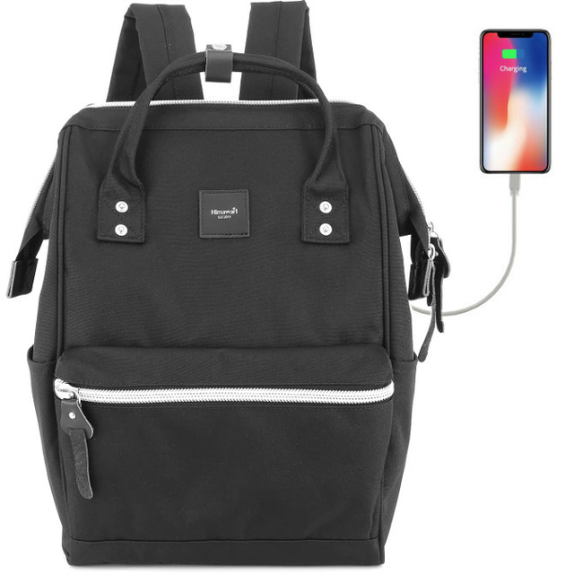 Plecak Himawari Sorrel HM1881 na laptopa 13,3&quot; z USB - Kolor: 05. czarny