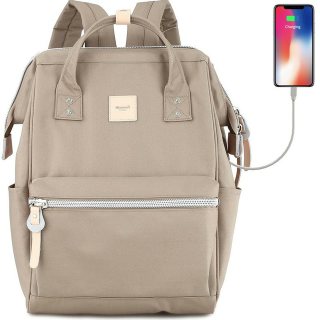 Plecak Himawari Sorrel HM1881 na laptopa 13,3&quot; z USB - Kolor: 16. kawowy