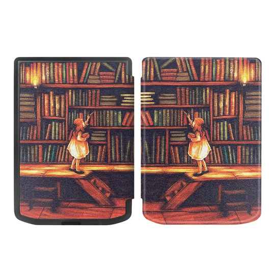 Etui Pocketbook Verse 629/Verse Pro 634 silikonowy tył grafiki - Kolor: 4. Girl in Library