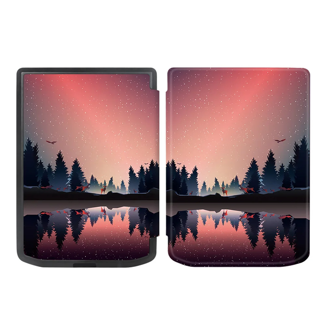 Etui Pocketbook Verse 629/Verse Pro 634/Verse Pro Color silikonowy tył grafiki - Kolor: 1. Nightfall