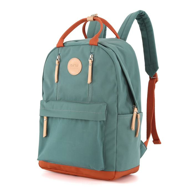 Plecak Okta Asami 1087 na laptopa 13,3&quot; 14,1&quot; vintage - Kolor: 01. eukaliptus