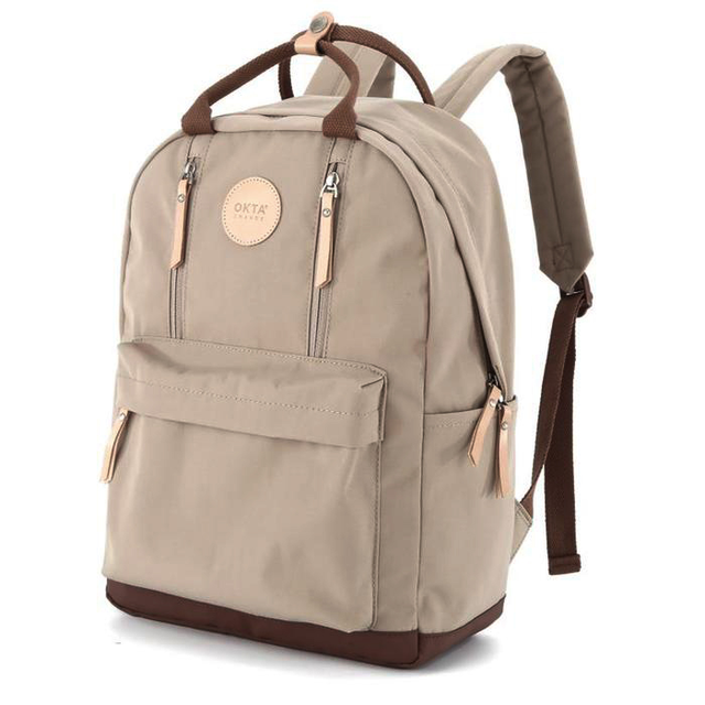 Plecak Okta Asami 1087 na laptopa 13,3&quot; 14,1&quot; vintage - Kolor: 09. cappuccino