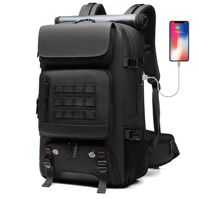 Torba/Plecak Outwalk 7768 na laptopa 19&quot; z USB i paskiem na ramię - Kolor: czarny