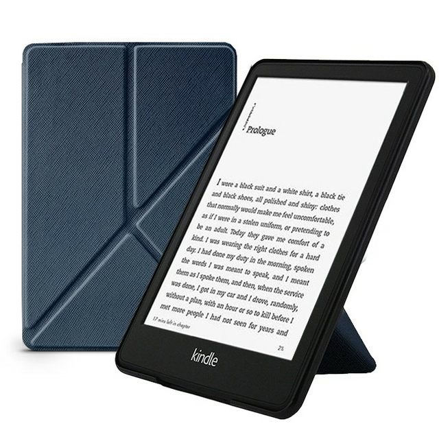 Etui Kindle Paperwhite 5 origami 6,8&quot; - Kolor: granatowy