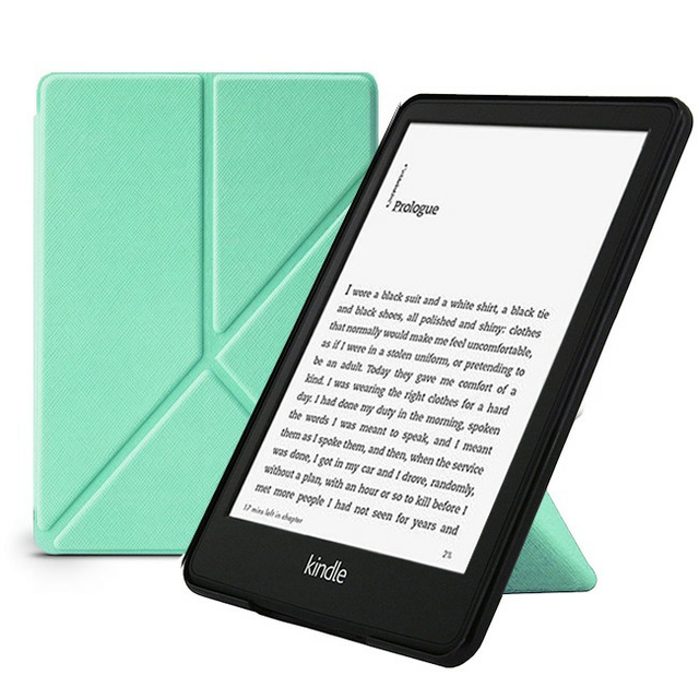 Etui Kindle Paperwhite 5 origami 6,8&quot; - Kolor: miętowy