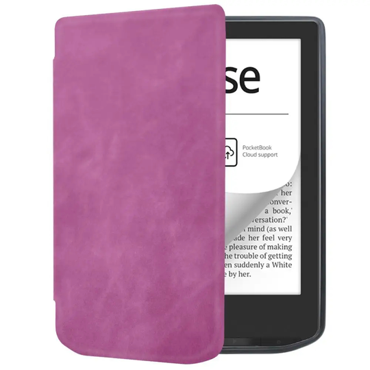 Etui Pocketbook Verse 629/Verse Pro 634 silikonowy tył - Kolor: fioletowo-różowy