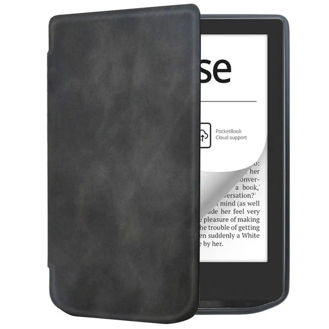 Etui Pocketbook Verse 629/Verse Pro 634/Verse Pro Color silikonowy tył - Kolor: grafitowy