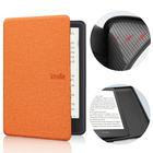 Etui Kindle Paperwhite 5 silikonowy tył 6,8&quot; tekstura - Kolor: pomarańczowy