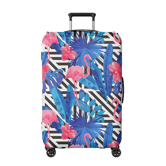 Etui pokrowiec na walizkę rozmiar S kabinówka - Kolor: 04. flamingos