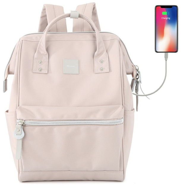 Plecak Himawari Sorrel HM1881 na laptopa 13,3&quot; z USB - Kolor: 25. bladoróżowy