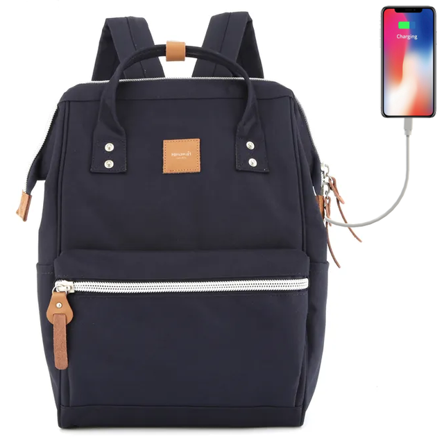 Plecak Himawari Sorrel HM1881 na laptopa 13,3&quot; z USB - Kolor: 03. granatowy