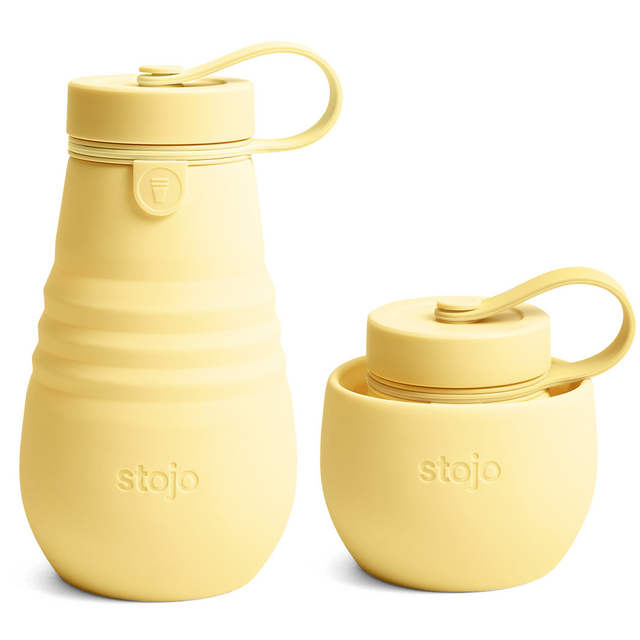 Butelka składana Stojo Junior 400ml - Kolor: Mimosa / żółty