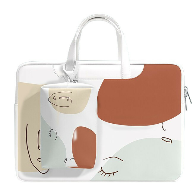 Etui/torba Taikesen na laptopa 15,6&quot; eco skóra + etui - Kolor: M3 ecru-ceglany
