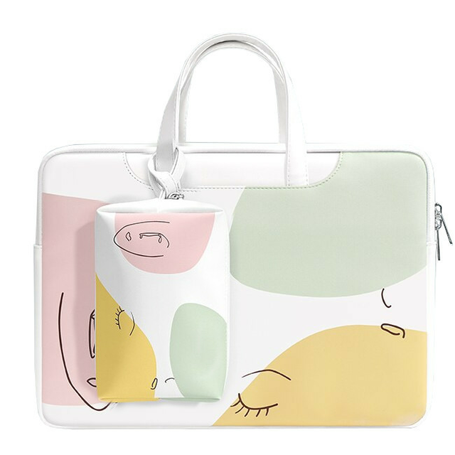 Etui/torba Taikesen na laptopa 15,6&quot; eco skóra + etui - Kolor: M1 ecru-żółty