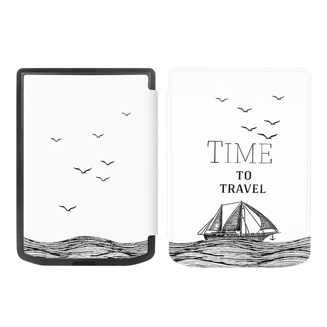 Etui Pocketbook Verse 629/Verse Pro 634/Verse Pro Color silikonowy tył grafiki - Kolor: 5. time to travel